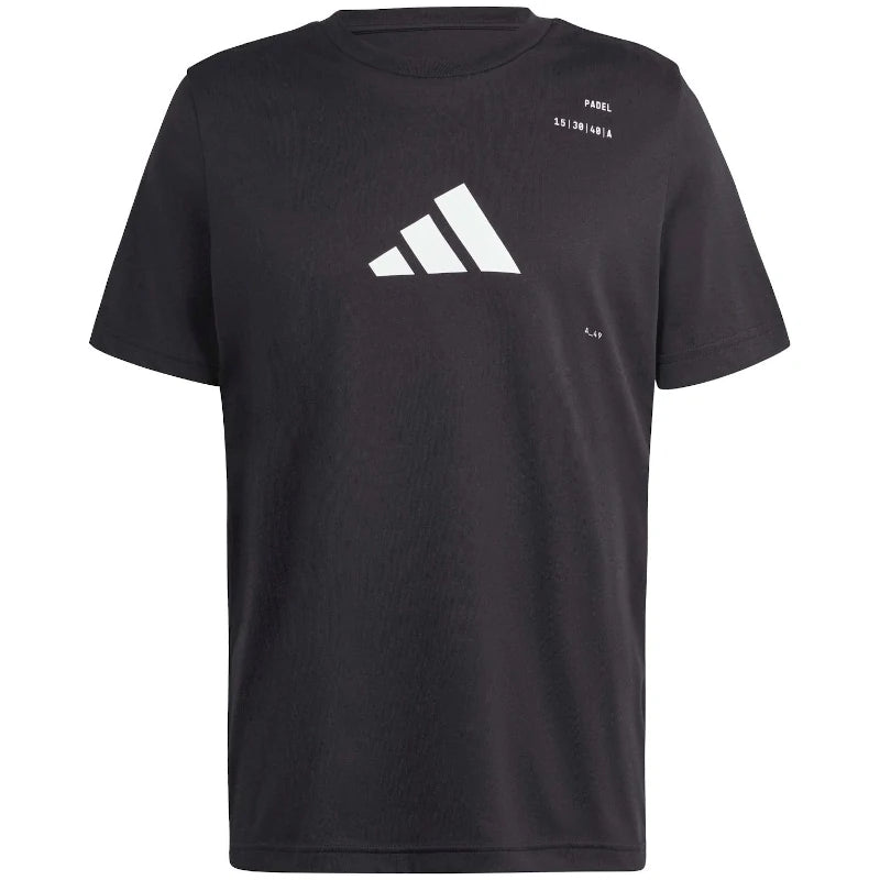 T-shirt preta Adidas M Padel G