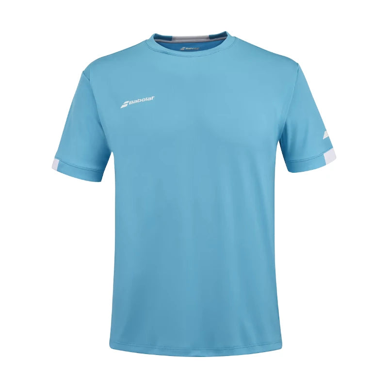 T-shirt Babolat Play com gola redonda azul claro