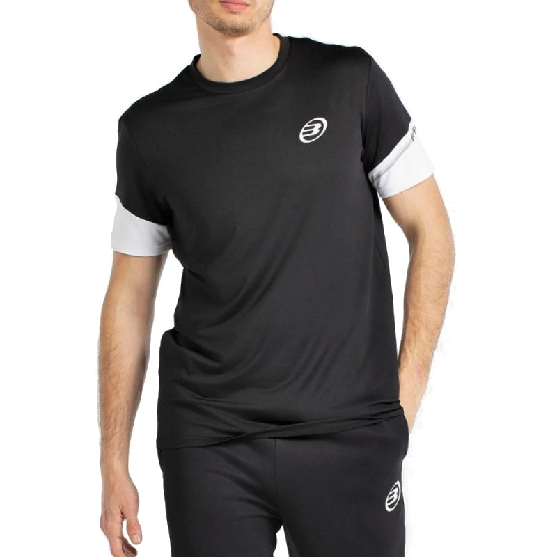 T-shirt preta Bullpadel Besan