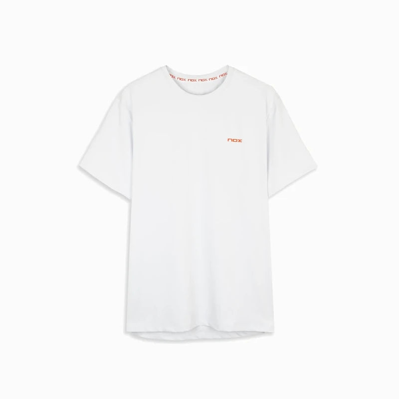 T-shirt branca padrão da equipa Nox