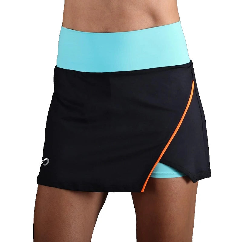 Saia Endless Zephyr Preta/Azul-turquesa