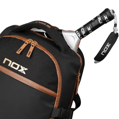 Mochila Nox Luxury Open Series Preta/Castanho