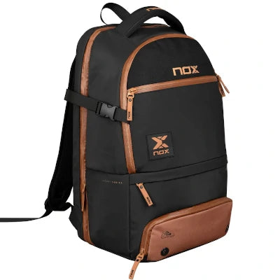 Mochila Nox Luxury Open Series Preta/Castanho