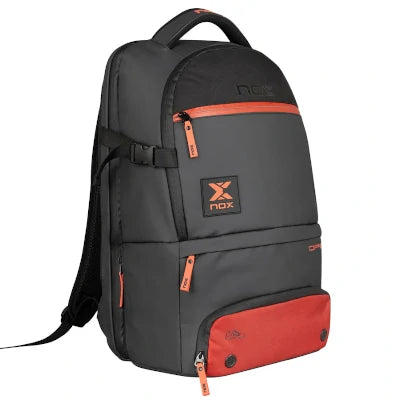 Mochila Nox Luxury Open Series Preto/Vermelho