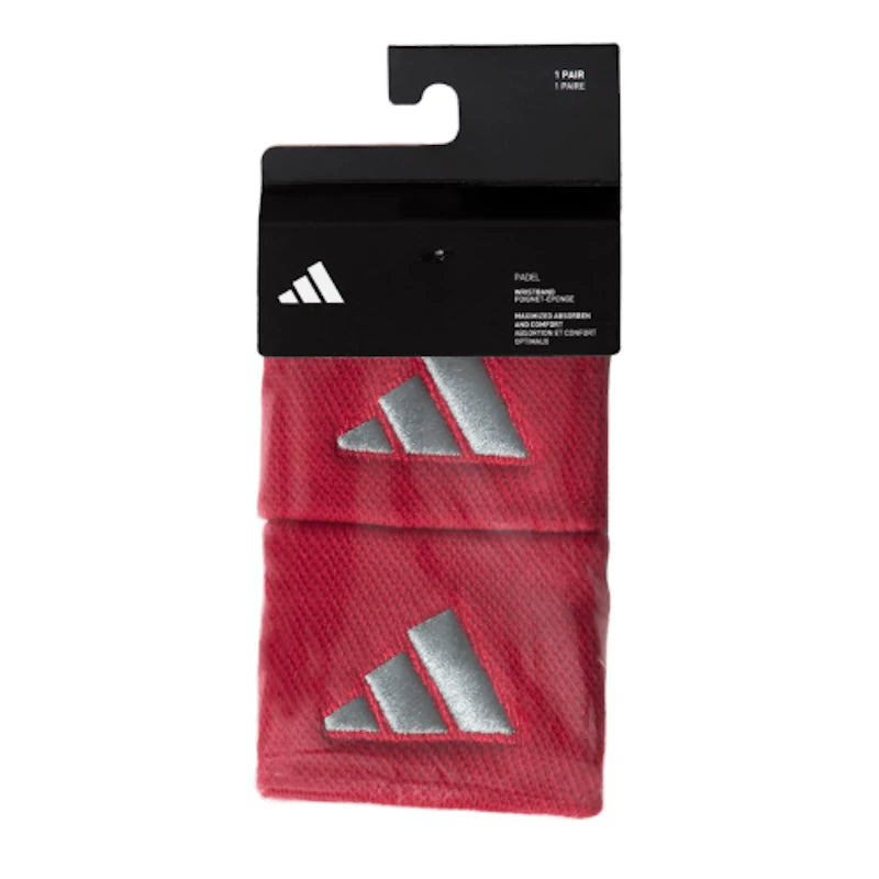 Pulseiras Adidas tamanho pequeno, vermelhas/cinza