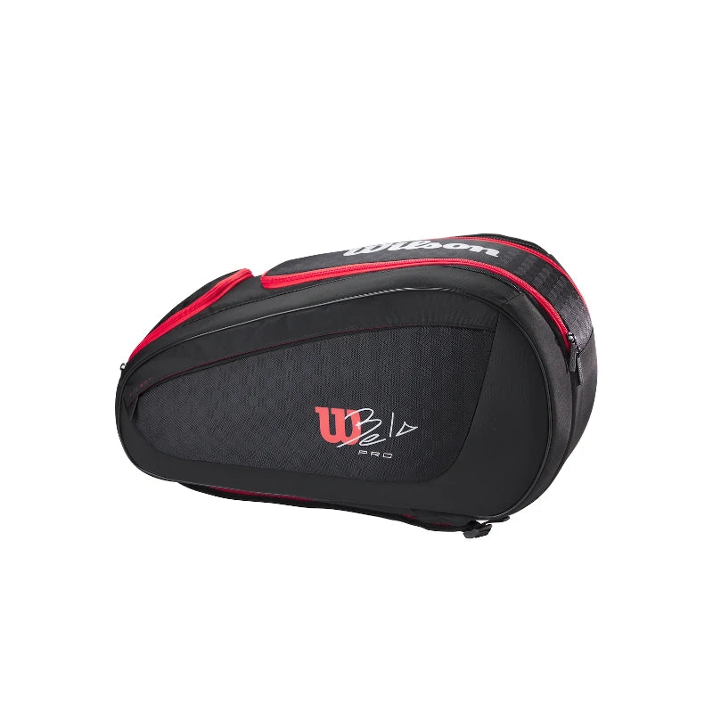 Bolsa para raquete de padel Wilson Bela V3, preta/vermelha