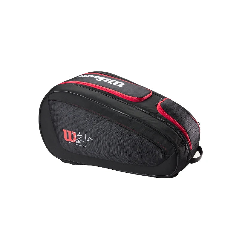 Bolsa para raquete de padel Wilson Bela V3, preta/vermelha