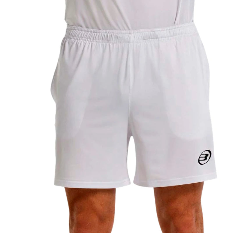 Calção Bullpadel Bates Branco/Azul Marinho 2025