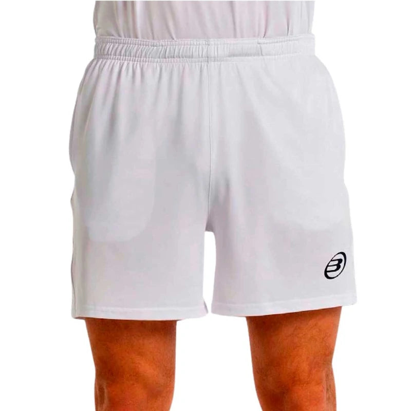 Calção Bullpadel Bates Branco/Preto 2025