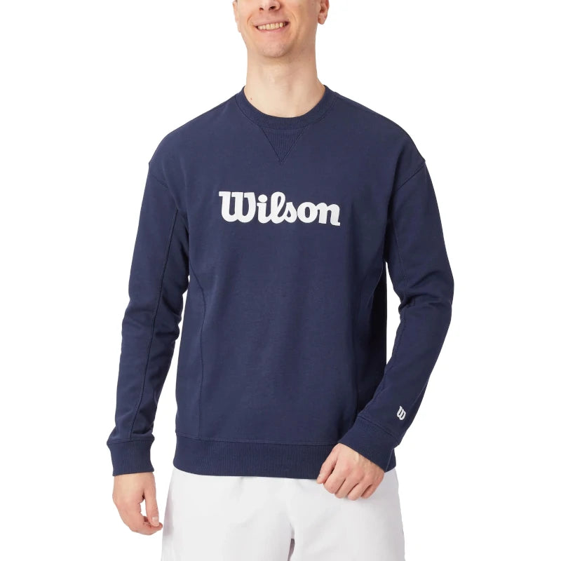 Sweatshirt Wilson Teams Crewneck Classic Navy com Estampa de Letras