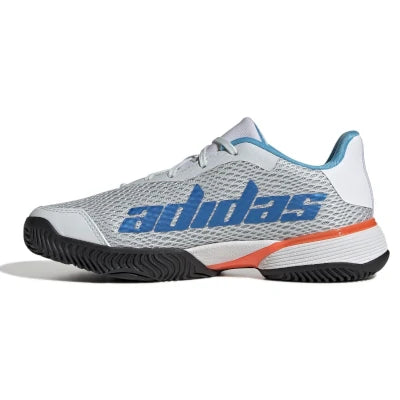 Ténis Adidas Barricade K Azul/Laranja/Branco
