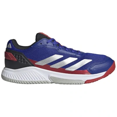 Sapatilhas Adidas Courtquick Padel M Azul Lúcido/Prata Metalizado/Vermelho Lúcido