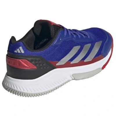 Sapatilhas Adidas Courtquick Padel M Azul Lúcido/Prata Metalizado/Vermelho Lúcido