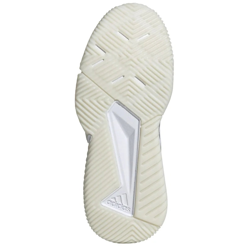 Sapatilhas Adidas Courtquick Padel Mulher Branco/Prata Metálico/Rosa Lúcido