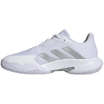 Ténis Adidas Courtjam Control W Branco/Prata 2024