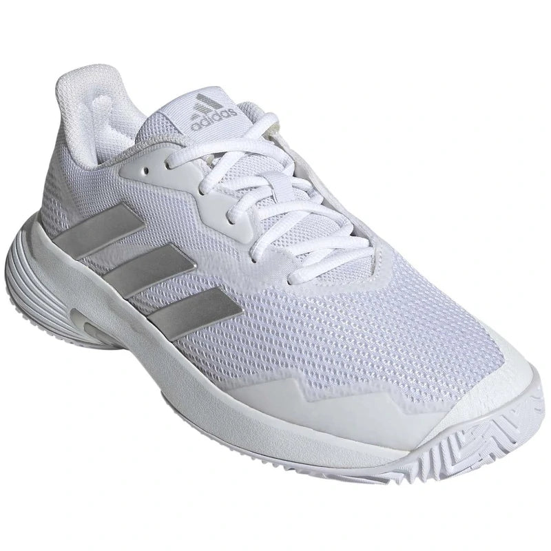 Ténis Adidas Courtjam Control W Branco/Prata 2024