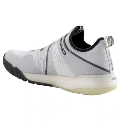 Sapatos de padel Head Motion Pro Boa, brancos e pretos.