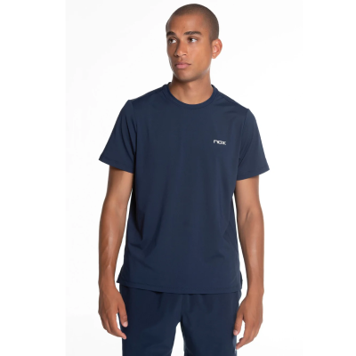 T-shirt azul marinho da equipa Nox