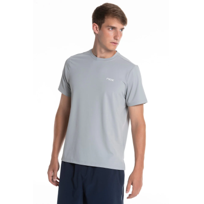 T-shirt cinza padrão da equipa Nox
