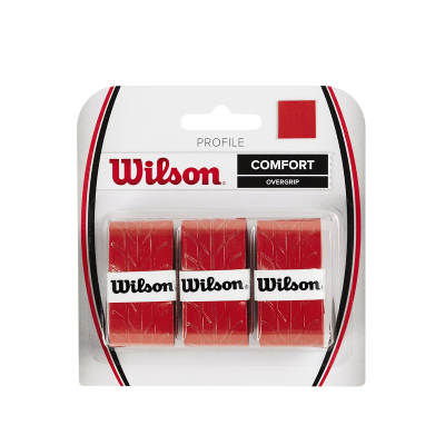 Pack de 3 Overgrips Wilson Profile Comfort Vermelhos